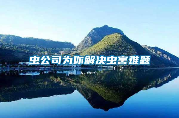 蟲(chóng)公司為你解決蟲(chóng)害難題