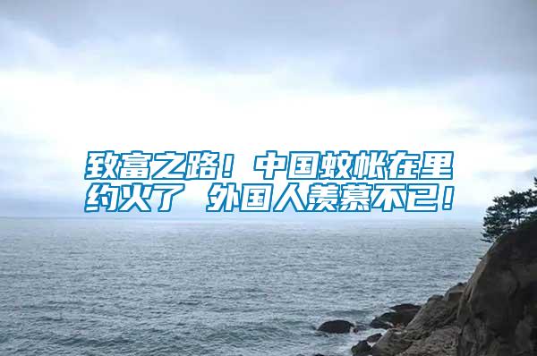 致富之路！中國蚊帳在里約火了 外國人羨慕不已！