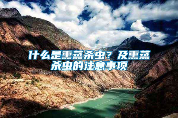 什么是熏蒸殺蟲？及熏蒸殺蟲的注意事項