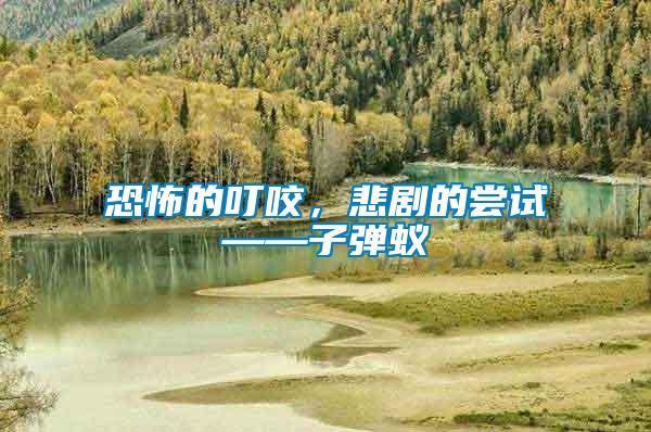 恐怖的叮咬，悲劇的嘗試——子彈蟻