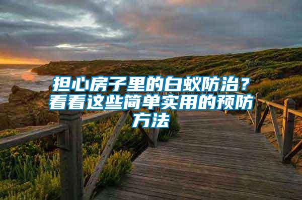 擔心房子里的白蟻防治？看看這些簡單實用的預防方法