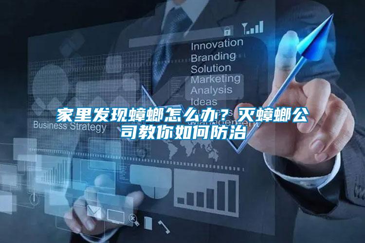 家里發現蟑螂怎么辦？滅蟑螂公司教你如何防治