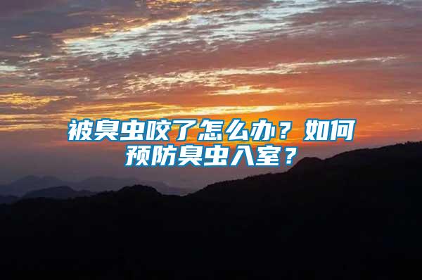被臭蟲咬了怎么辦？如何預防臭蟲入室？