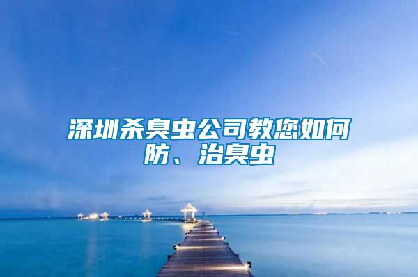 深圳殺臭蟲公司教您如何防、治臭蟲