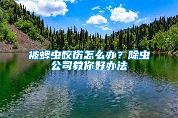 被蜱蟲咬傷怎么辦？除蟲公司教你好辦法