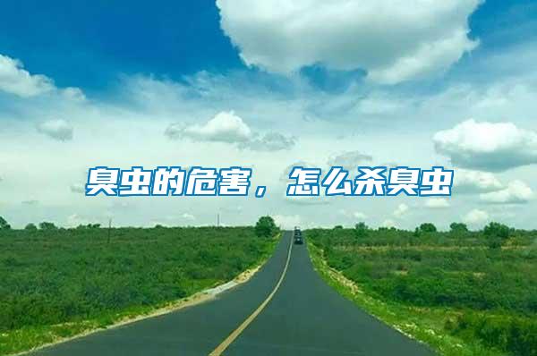 臭蟲的危害，怎么殺臭蟲