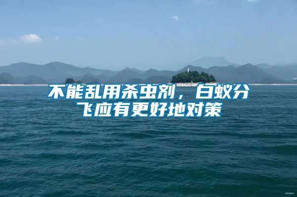 不能亂用殺蟲劑，白蟻分飛應有更好地對策