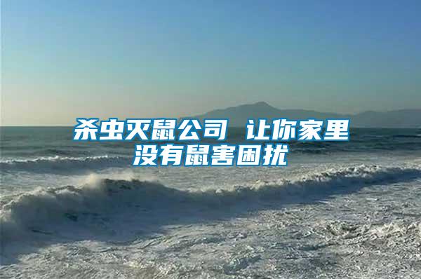 殺蟲(chóng)滅鼠公司 讓你家里沒(méi)有鼠害困擾