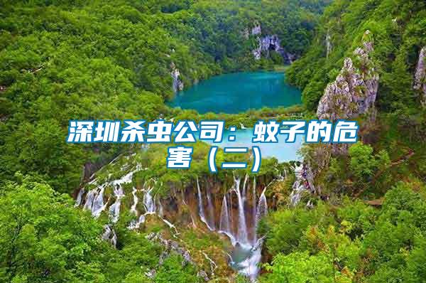 深圳殺蟲(chóng)公司：蚊子的危害（二）