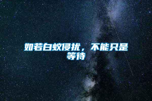 如若白蟻侵?jǐn)_，不能只是等待