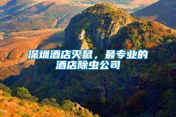 深圳酒店滅鼠，最專業的酒店除蟲公司