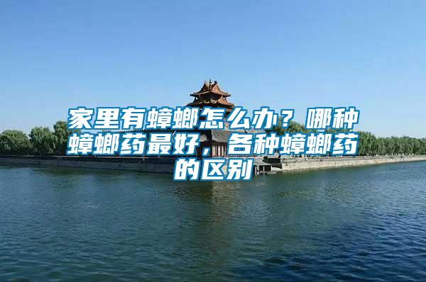 家里有蟑螂怎么辦？哪種蟑螂藥最好，各種蟑螂藥的區別