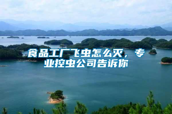 食品工廠飛蟲怎么滅，專業控蟲公司告訴你