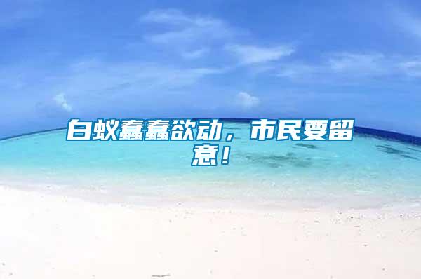 白蟻蠢蠢欲動(dòng)，市民要留意！
