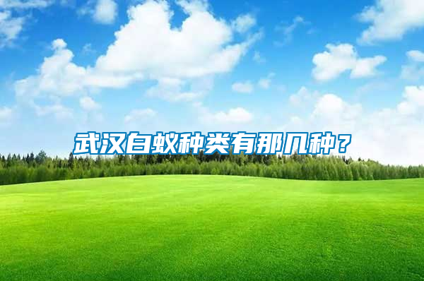 武漢白蟻種類有那幾種？