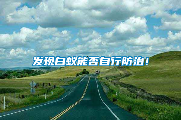 發(fā)現(xiàn)白蟻能否自行防治！